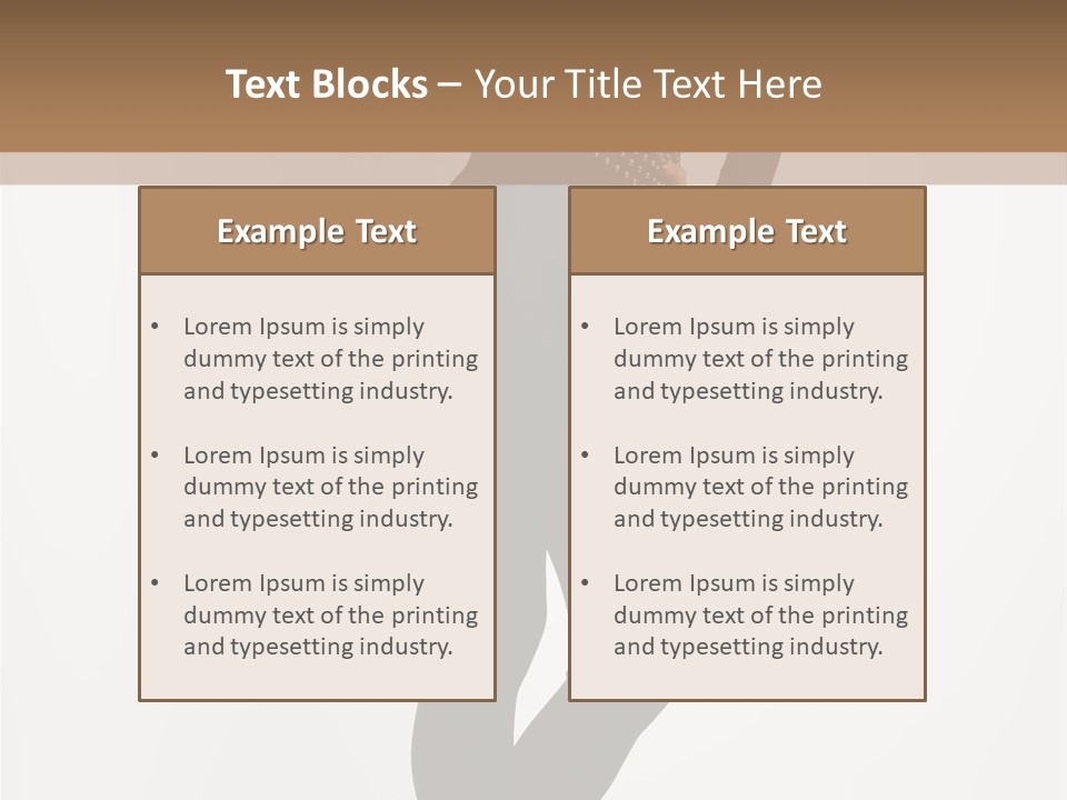 Sexy Brunette White PowerPoint Template