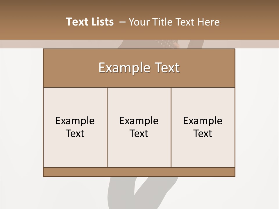 Sexy Brunette White PowerPoint Template