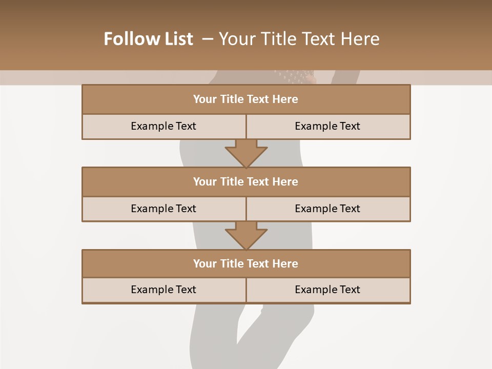 Sexy Brunette White PowerPoint Template