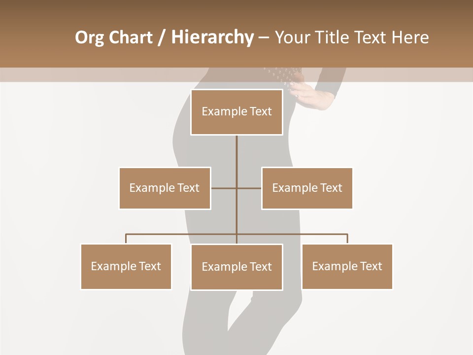 Sexy Brunette White PowerPoint Template