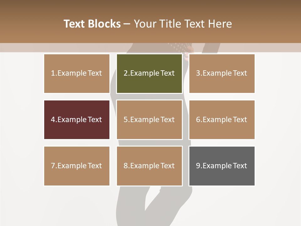 Sexy Brunette White PowerPoint Template