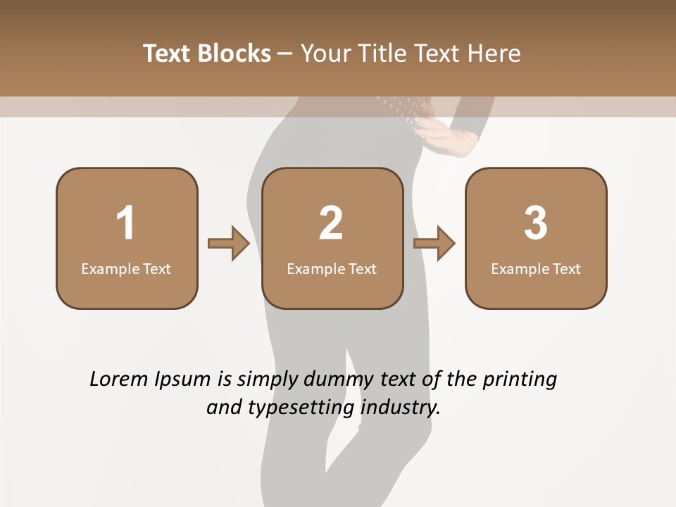 Sexy Brunette White PowerPoint Template