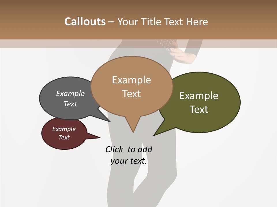 Sexy Brunette White PowerPoint Template