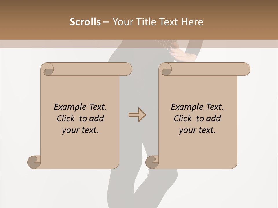 Sexy Brunette White PowerPoint Template