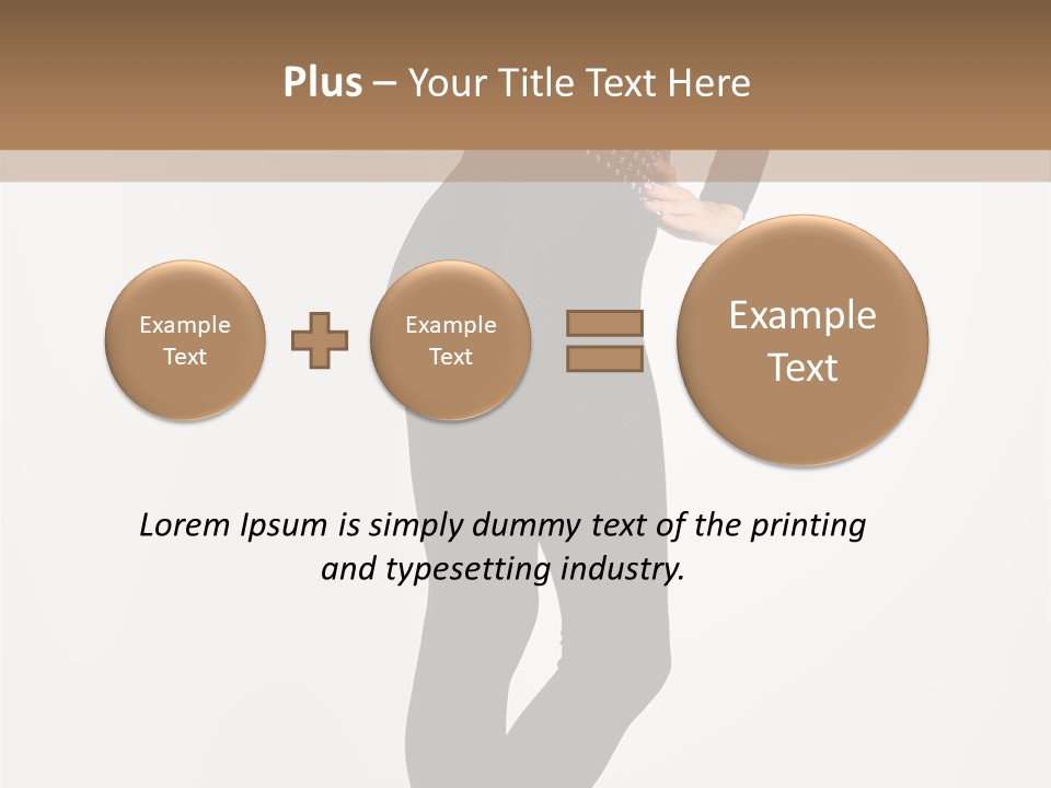 Sexy Brunette White PowerPoint Template