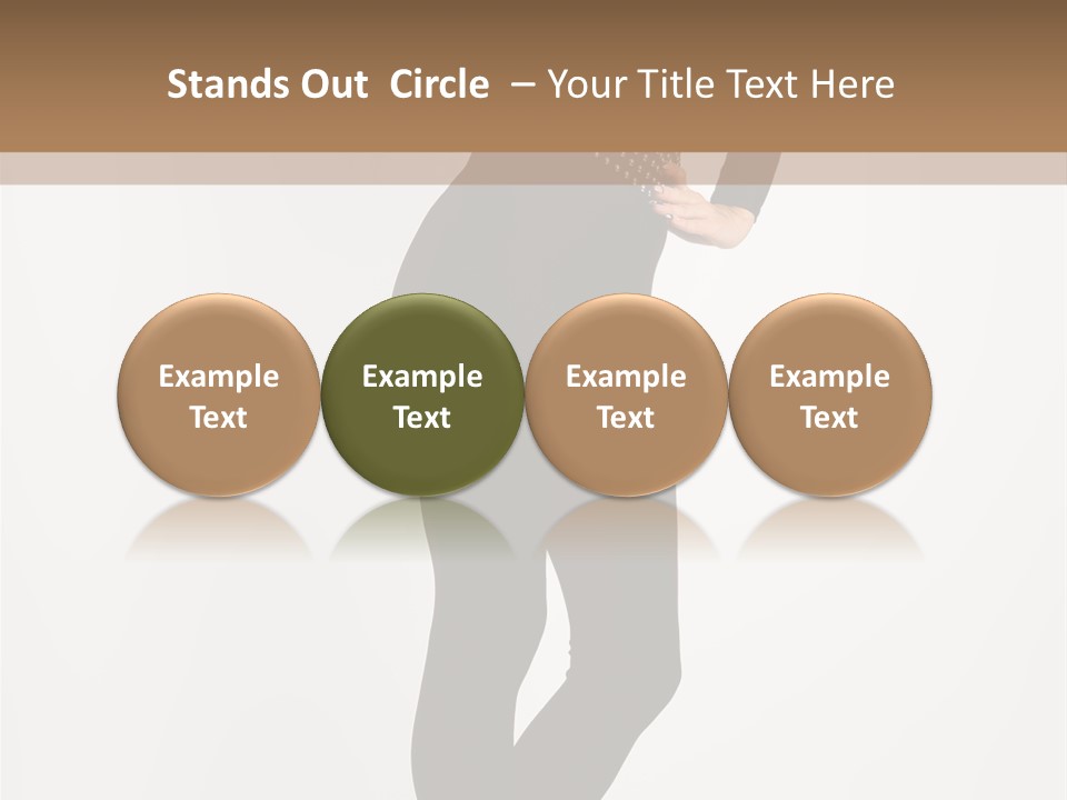 Sexy Brunette White PowerPoint Template