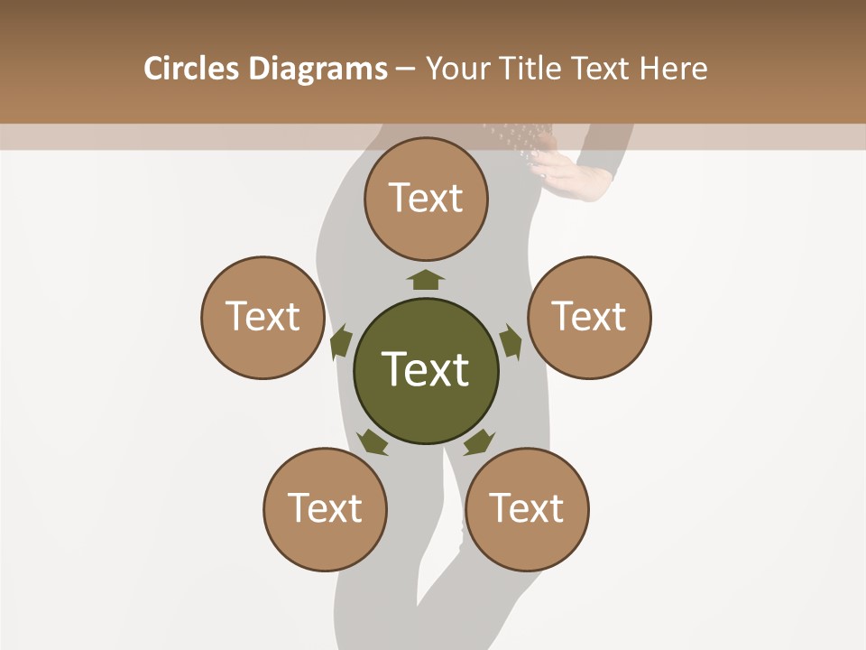 Sexy Brunette White PowerPoint Template