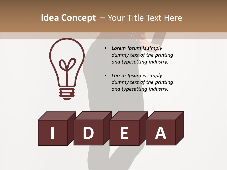 Sexy Brunette White PowerPoint Template