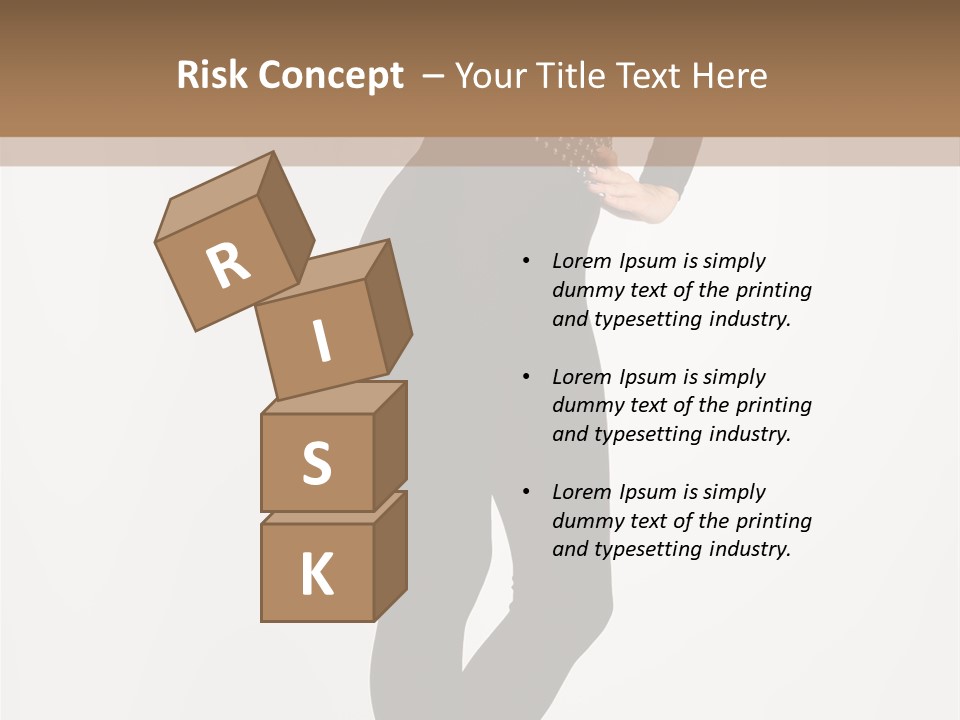 Sexy Brunette White PowerPoint Template