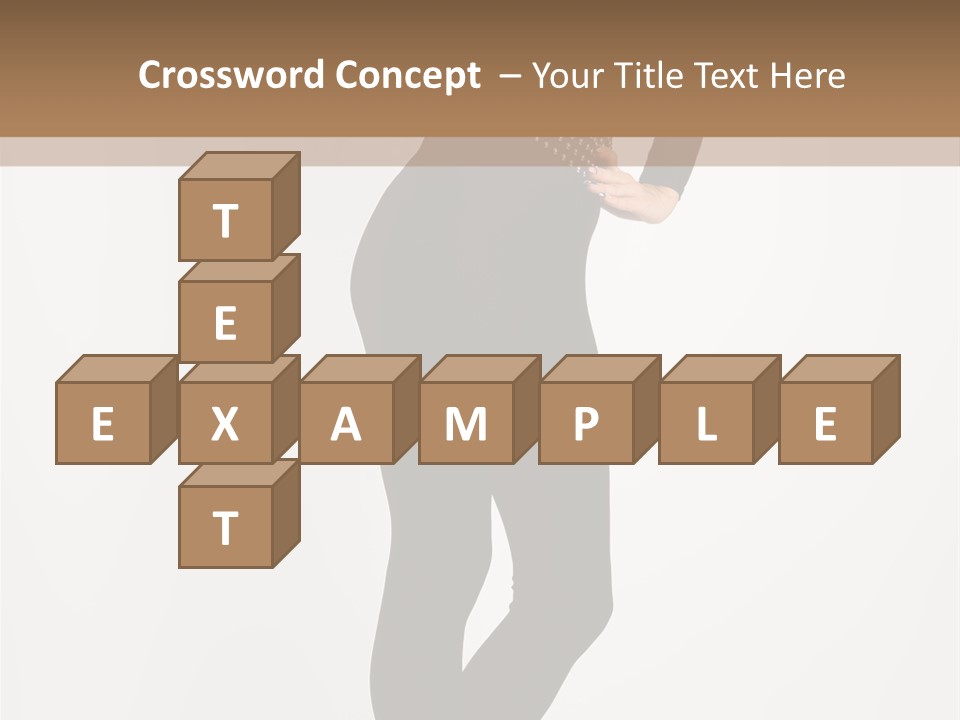 Sexy Brunette White PowerPoint Template