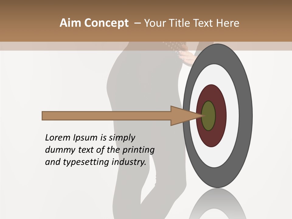 Sexy Brunette White PowerPoint Template