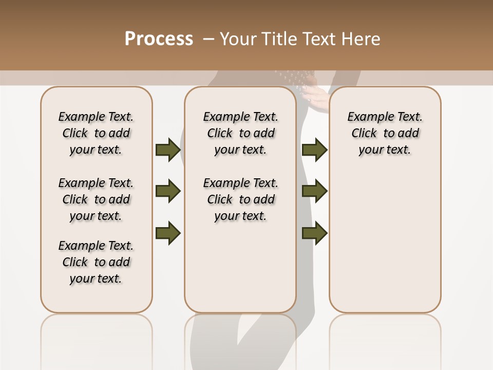 Sexy Brunette White PowerPoint Template