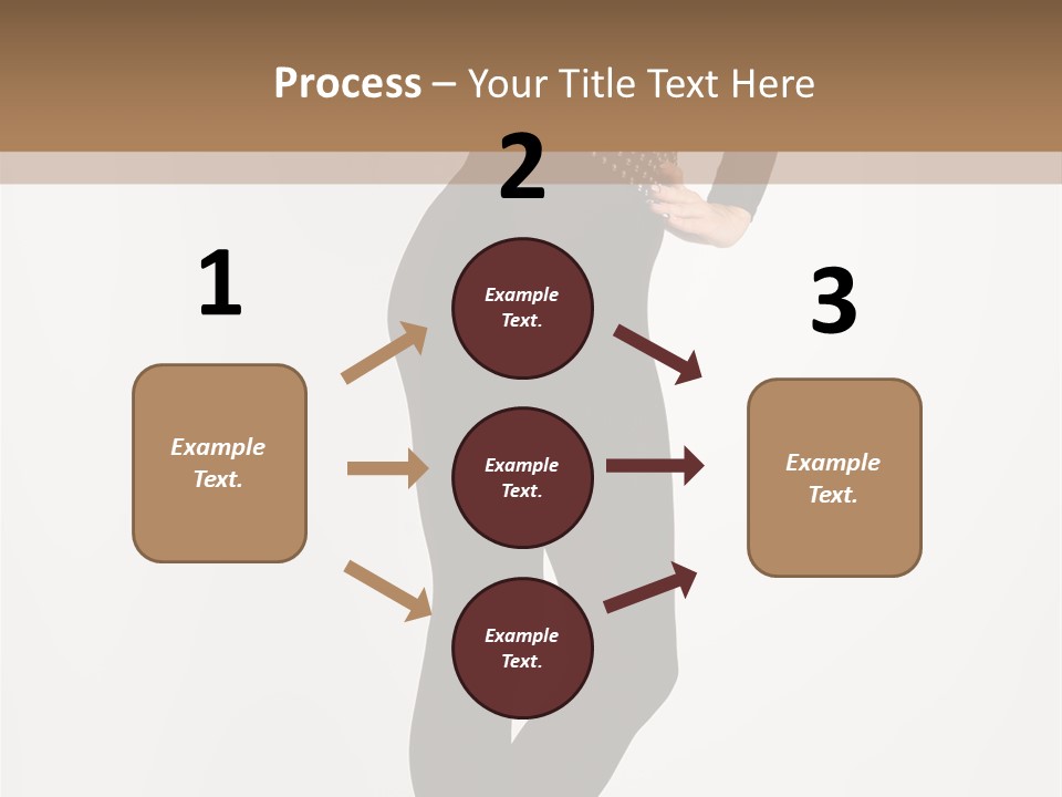 Sexy Brunette White PowerPoint Template