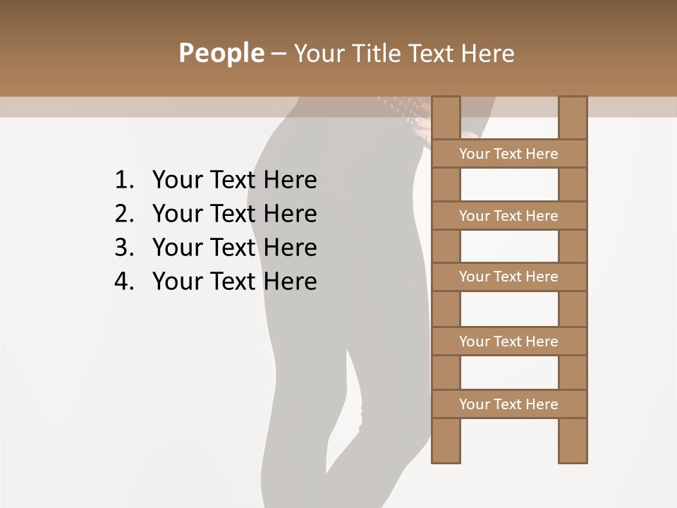 Sexy Brunette White PowerPoint Template