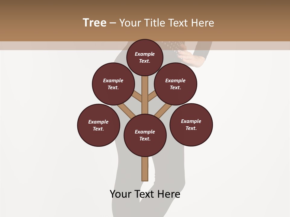 Sexy Brunette White PowerPoint Template