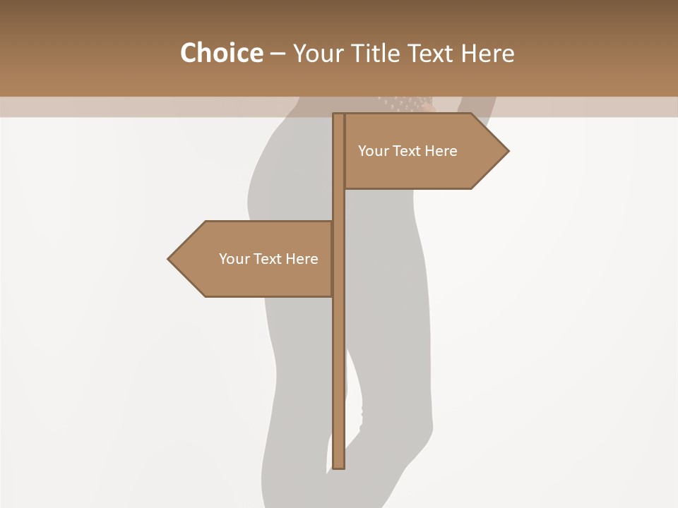 Sexy Brunette White PowerPoint Template