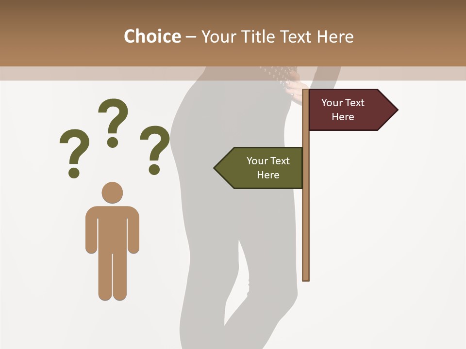 Sexy Brunette White PowerPoint Template