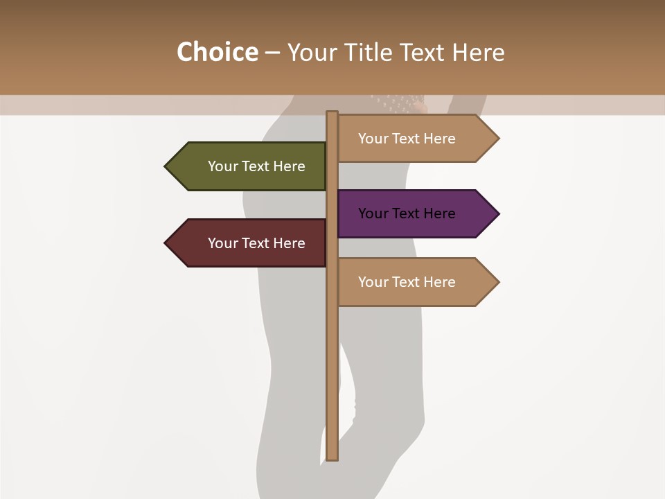 Sexy Brunette White PowerPoint Template