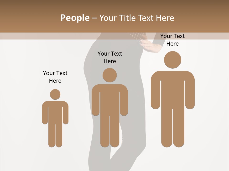 Sexy Brunette White PowerPoint Template