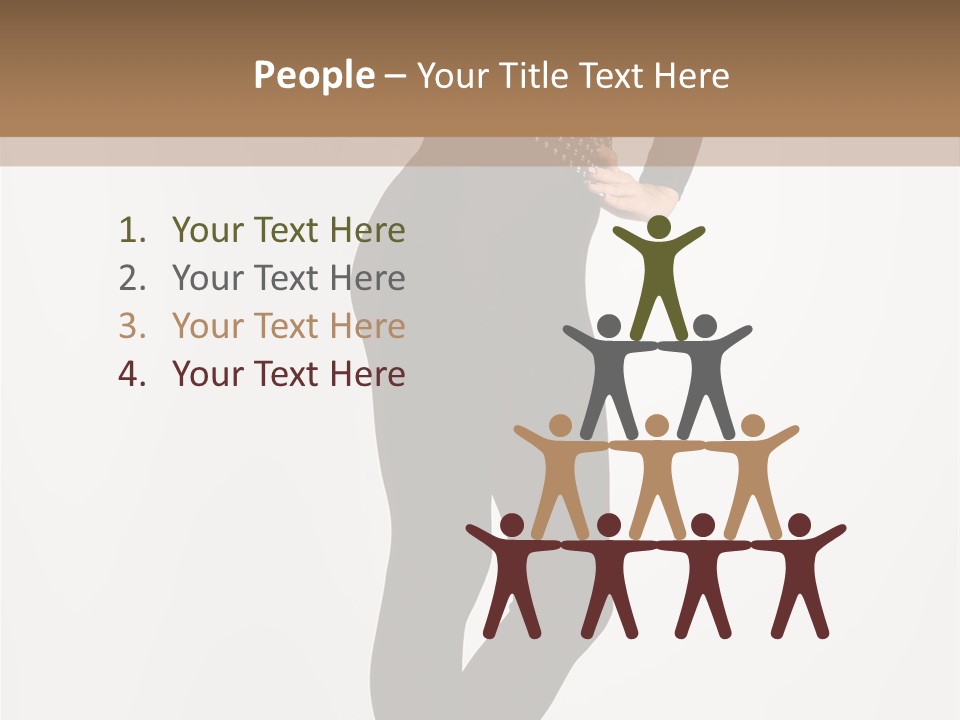 Sexy Brunette White PowerPoint Template