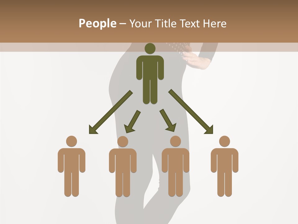 Sexy Brunette White PowerPoint Template