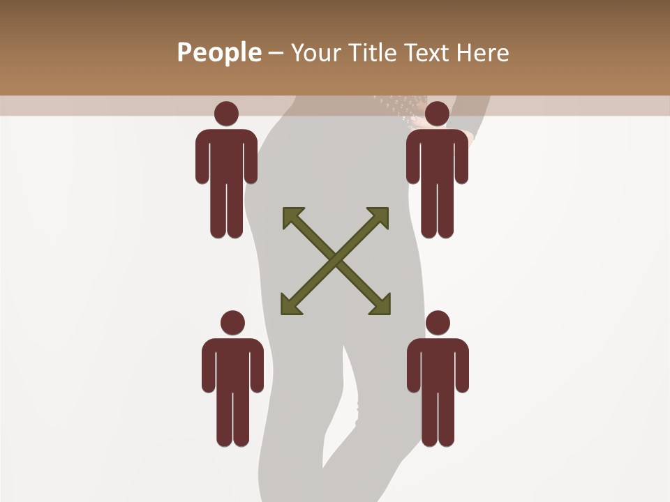 Sexy Brunette White PowerPoint Template