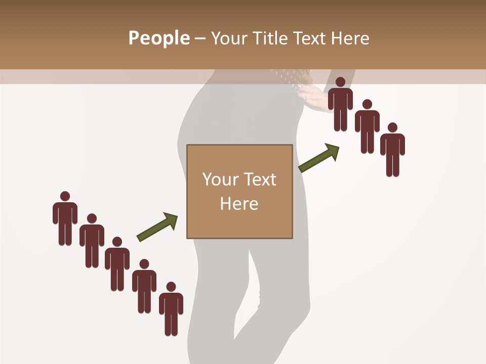 Sexy Brunette White PowerPoint Template