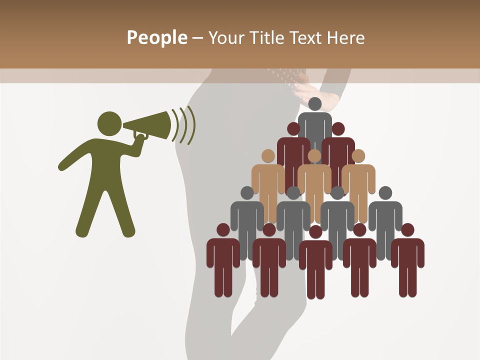 Sexy Brunette White PowerPoint Template