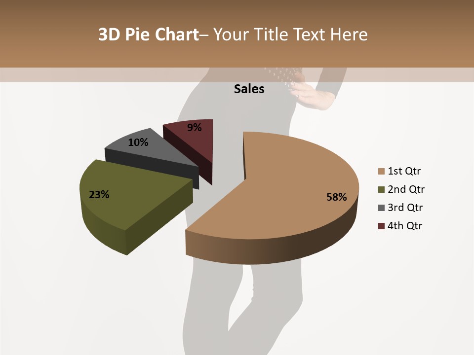 Sexy Brunette White PowerPoint Template