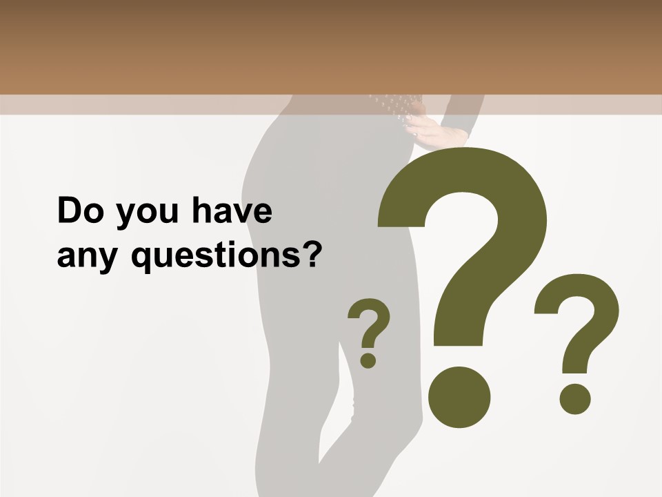 Sexy Brunette White PowerPoint Template