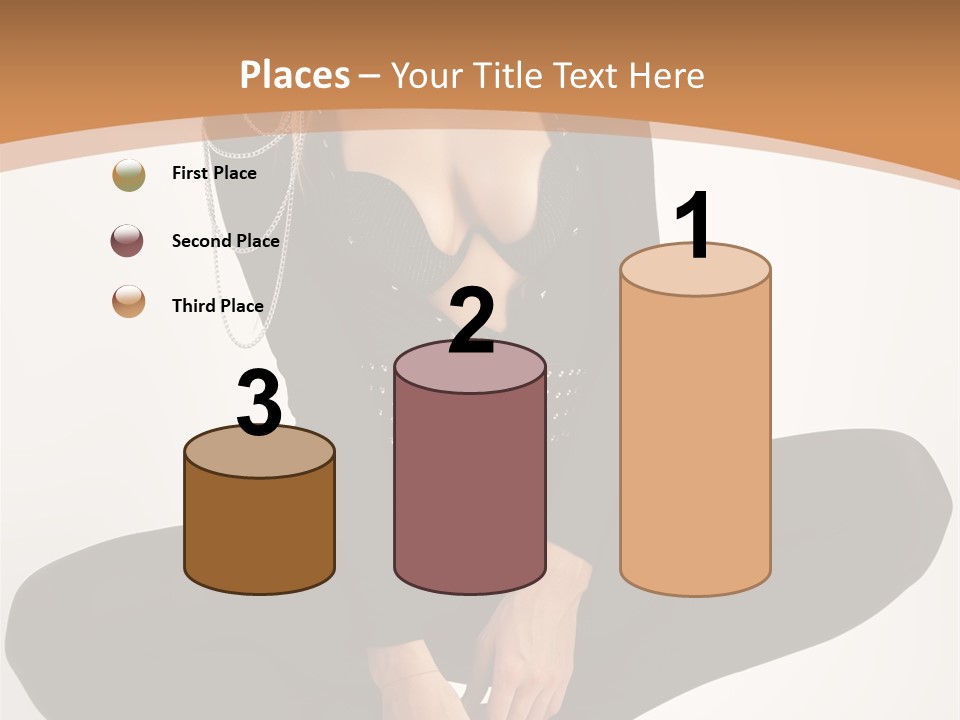 Woman Red Lips Beauty PowerPoint Template