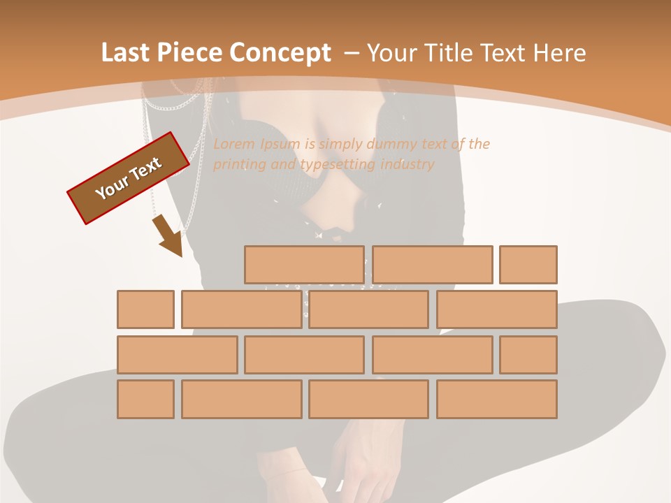 Woman Red Lips Beauty PowerPoint Template