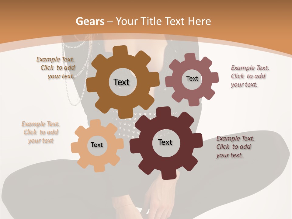 Woman Red Lips Beauty PowerPoint Template