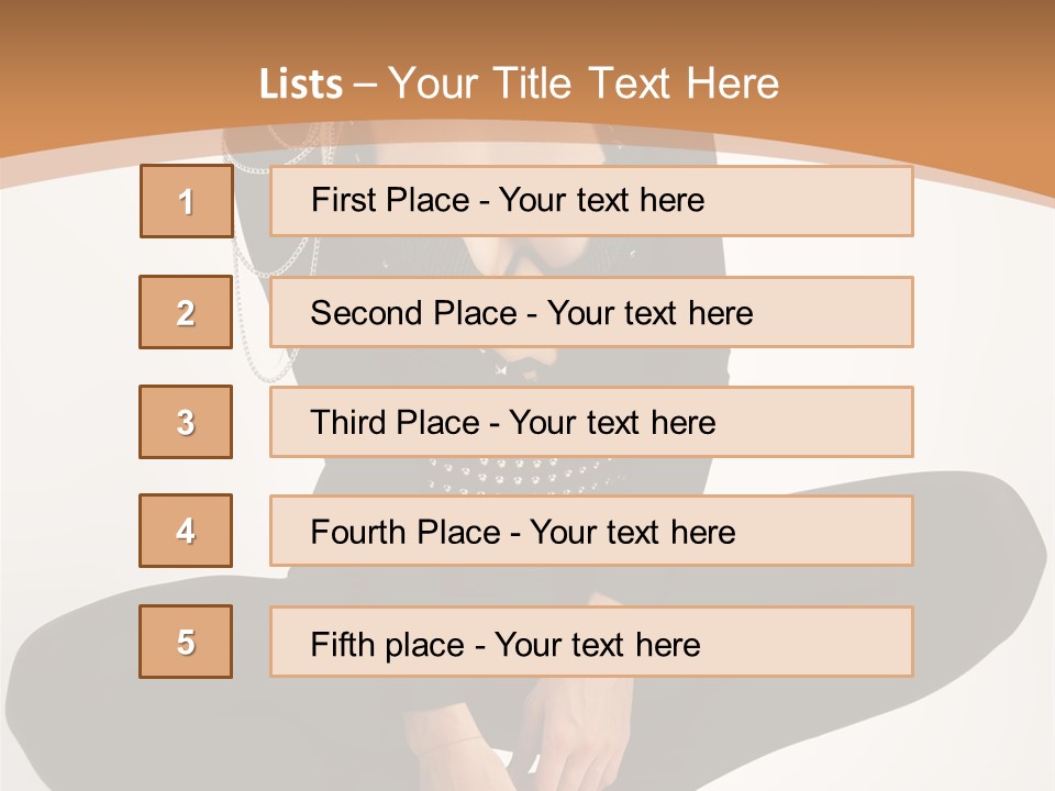 Woman Red Lips Beauty PowerPoint Template