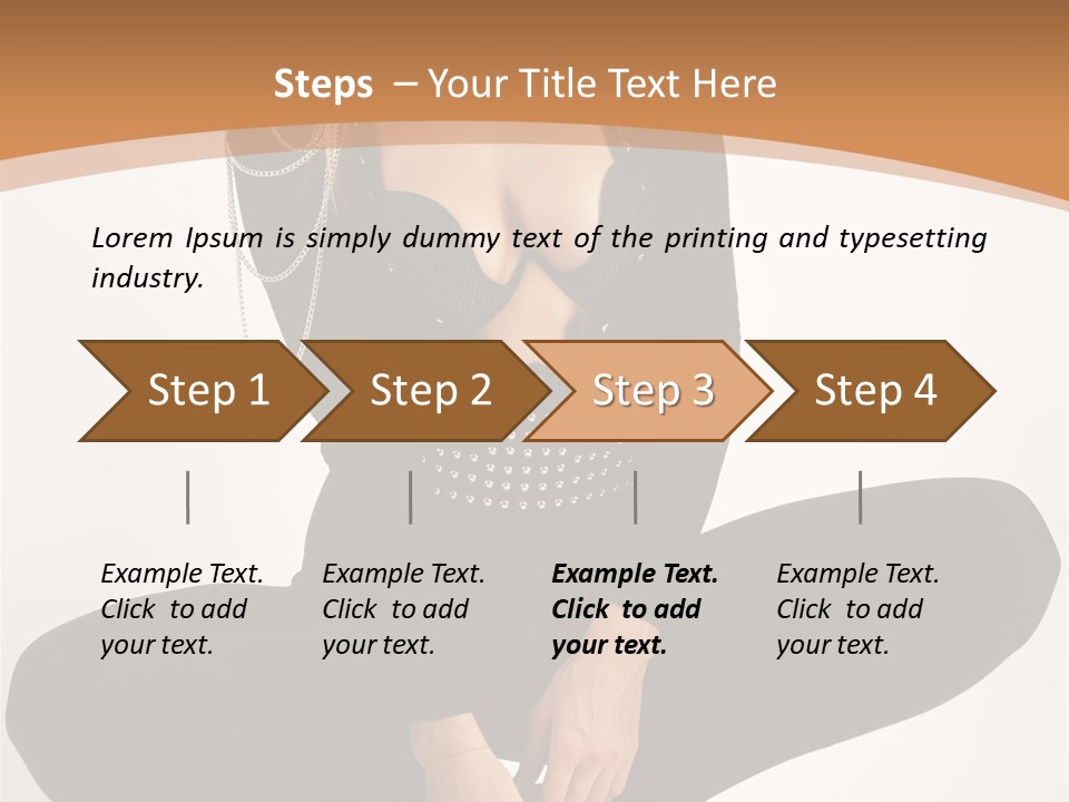 Woman Red Lips Beauty PowerPoint Template