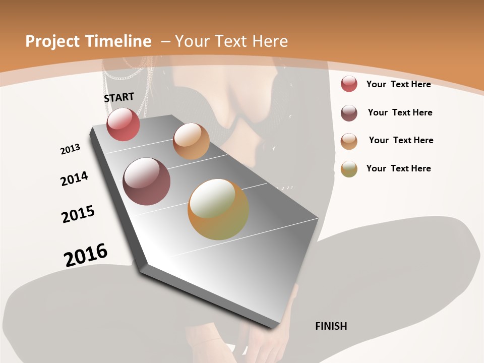 Woman Red Lips Beauty PowerPoint Template