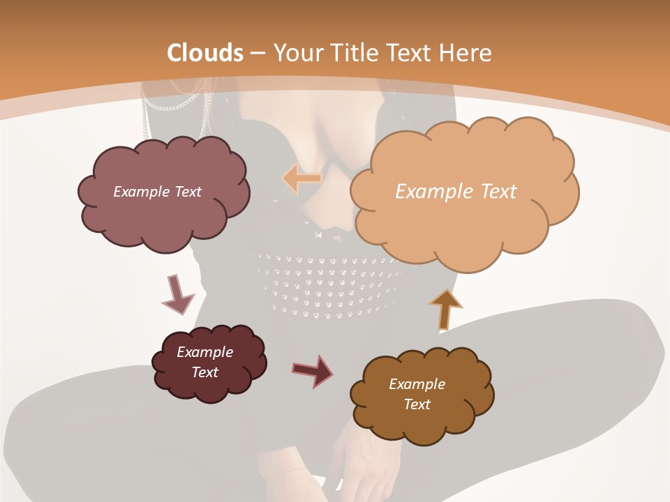 Woman Red Lips Beauty PowerPoint Template