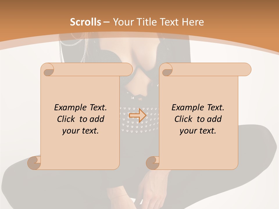 Woman Red Lips Beauty PowerPoint Template