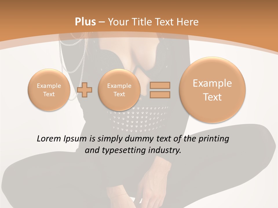 Woman Red Lips Beauty PowerPoint Template