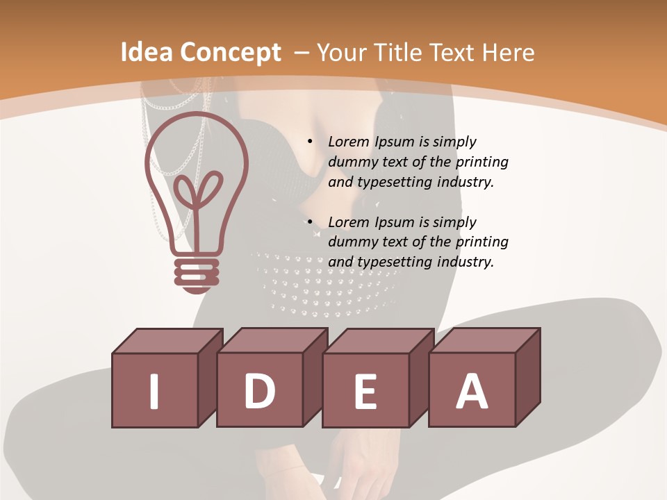 Woman Red Lips Beauty PowerPoint Template