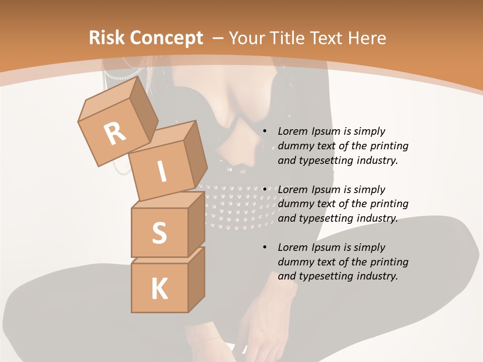 Woman Red Lips Beauty PowerPoint Template