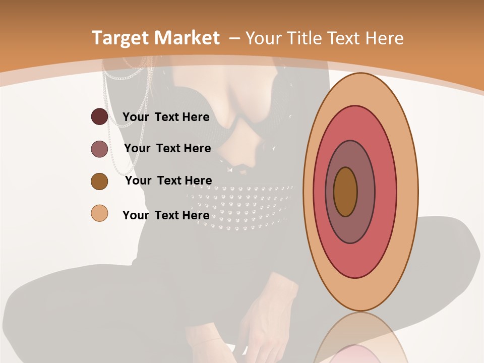 Woman Red Lips Beauty PowerPoint Template