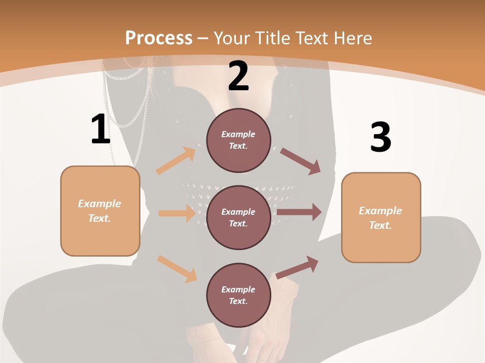 Woman Red Lips Beauty PowerPoint Template