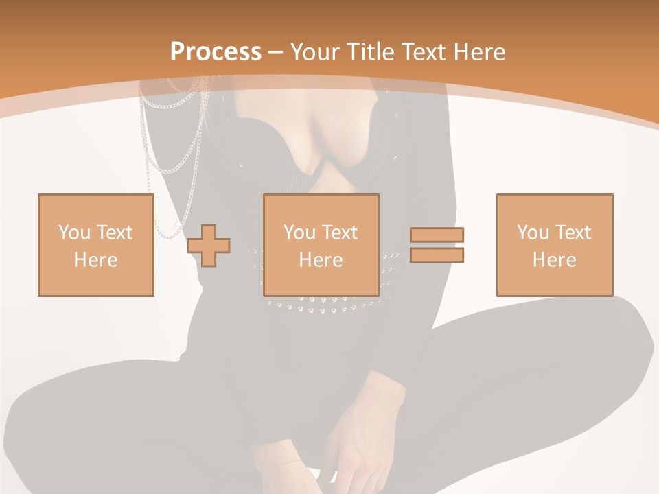 Woman Red Lips Beauty PowerPoint Template