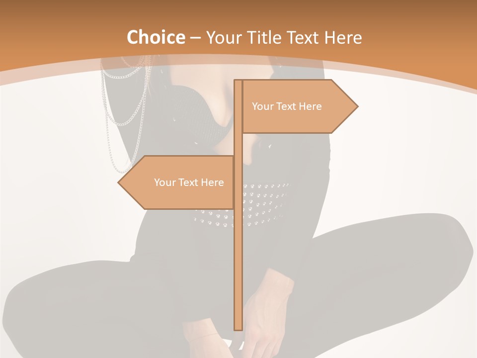 Woman Red Lips Beauty PowerPoint Template