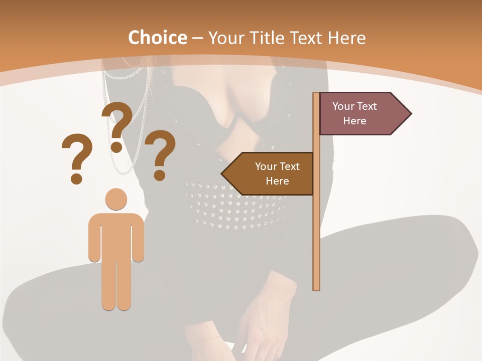 Woman Red Lips Beauty PowerPoint Template