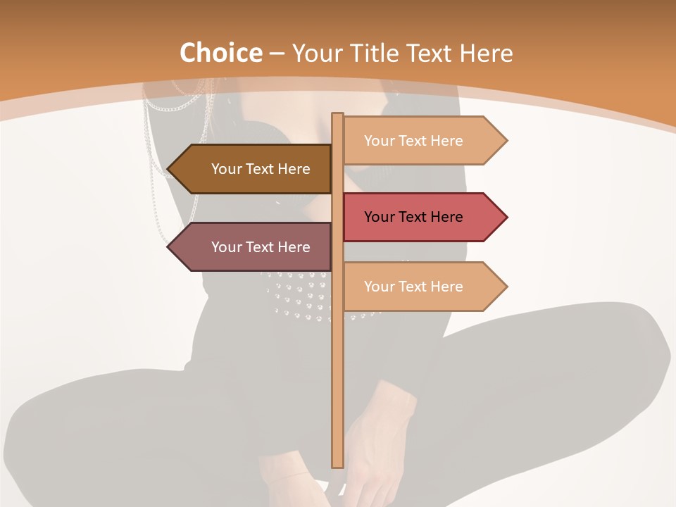 Woman Red Lips Beauty PowerPoint Template