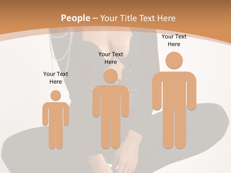 Woman Red Lips Beauty PowerPoint Template