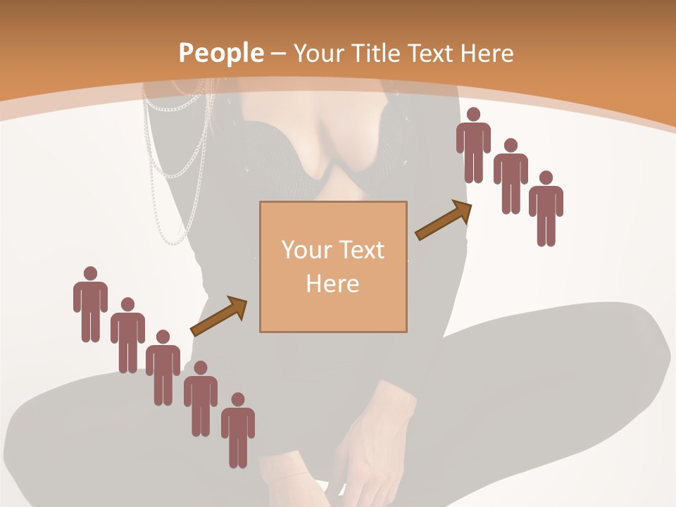 Woman Red Lips Beauty PowerPoint Template