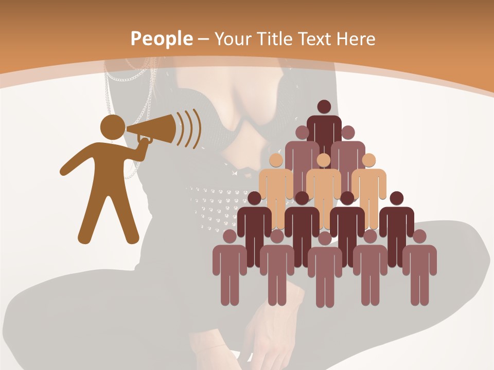 Woman Red Lips Beauty PowerPoint Template